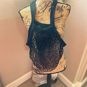 French Market woven bag in Black by Hotshine New!